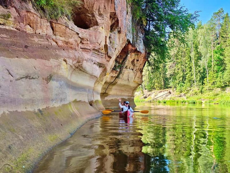 From Riga: Full-Day Scenic Gauja River Valley Kayaking Trip - The 15 to 20 km downstream paddle, with a distance that can flex