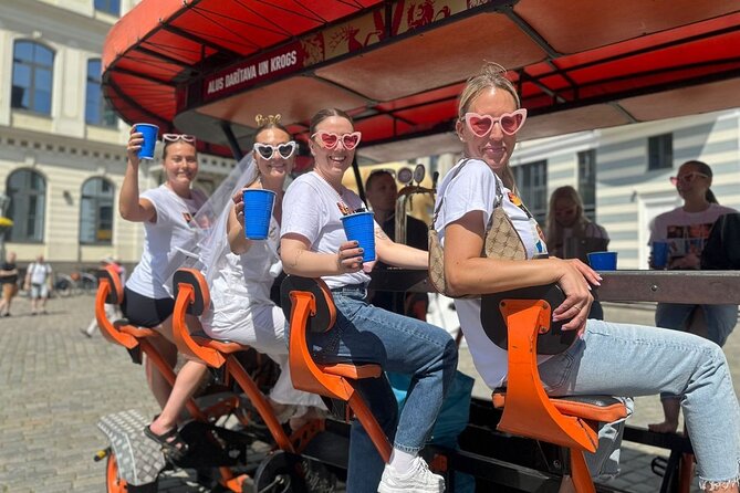 Riga Prosecco & Beer Bike Tour - A one-hour party plan that still works as a Riga city activity
