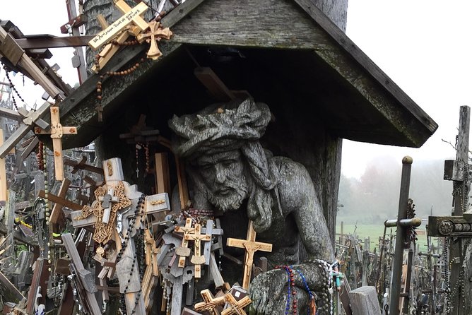 Sunrise at the Hill of Crosses - 2 countries in 1 day - The quick Eleja border photo stop that adds meaning